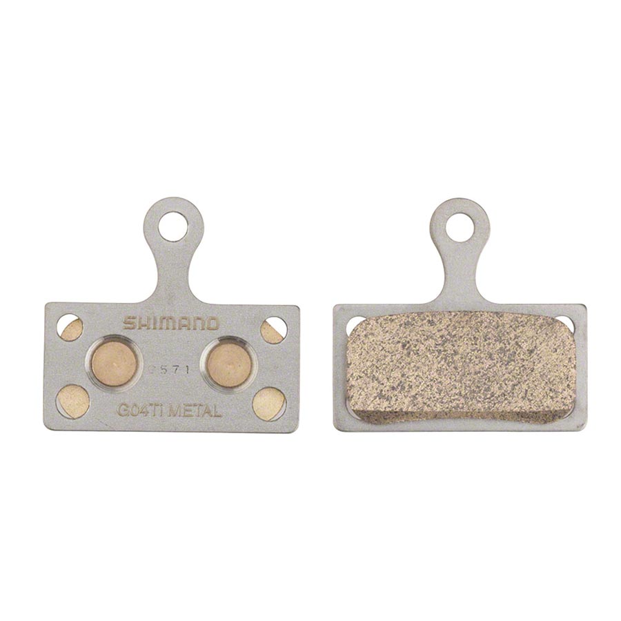 Shimano, G-Type Ti, Disc Brake Pads, Shape: Shimano G-Type/F-Type/J-Type, Metallic, Pair, IBPG04TIMXA