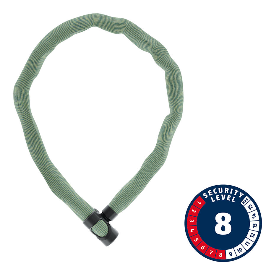 Abus, IVERA 7210K, Chain Lock, Key, 7mm, 85cm, 2.8', Anthracite