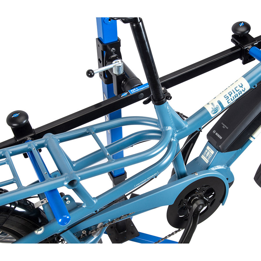 Park Tool, ASF-1, Adjustable Support Fixture for repair stands, Provides 2 points of support for any type of bikes