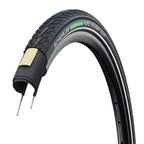 Schwalbe, Road Cruiser, Road Tire, 16x1.75, Wire, Clincher, GreenCompound, K-Guard, TwinSkin, Reflex, 50TPI, Black