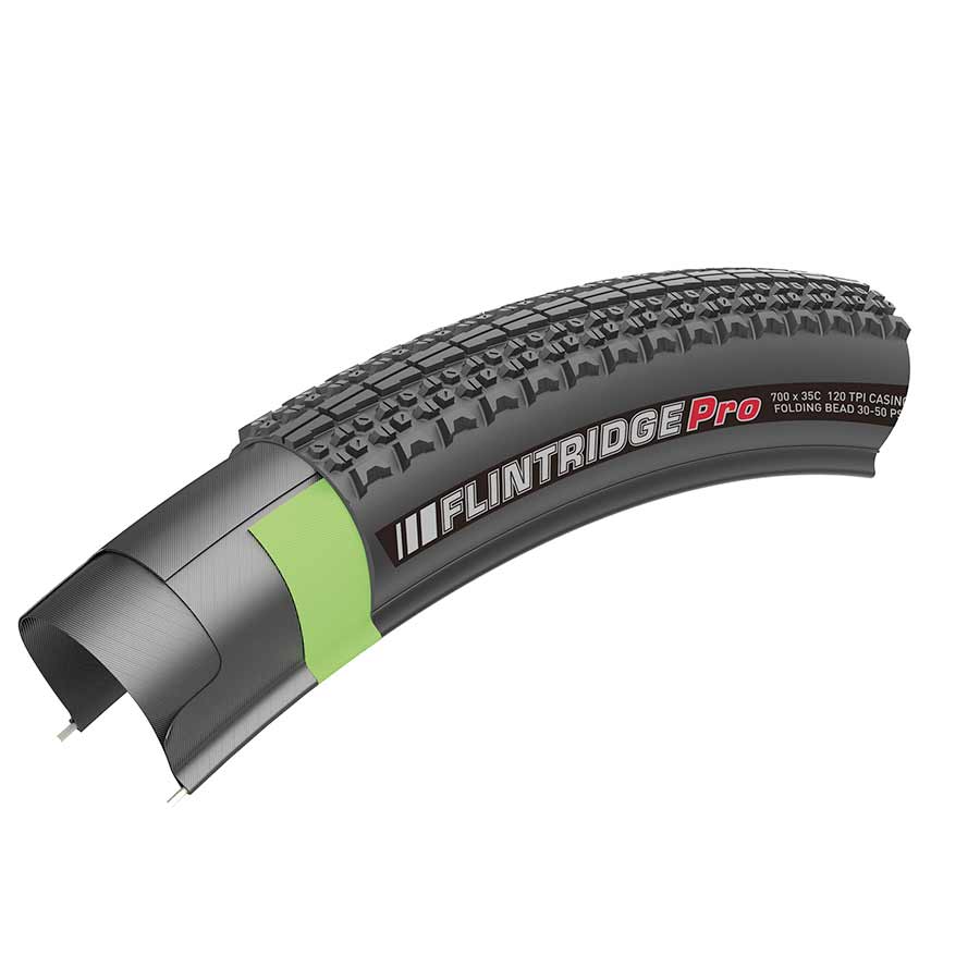 Kenda, Flintridge Pro, Tire, 700x40C, Folding, Tubeless Ready, DTC, GCT, 120TPI, Black
