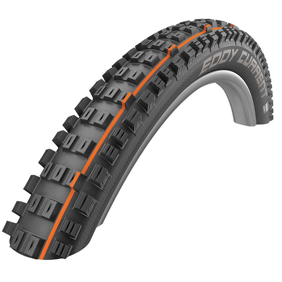 Schwalbe, Eddy Current Addix, Front Tire, 27.5''x2.80, Folding, Tubeless Ready, Addix Soft, Super Trail, 67TPI, Black