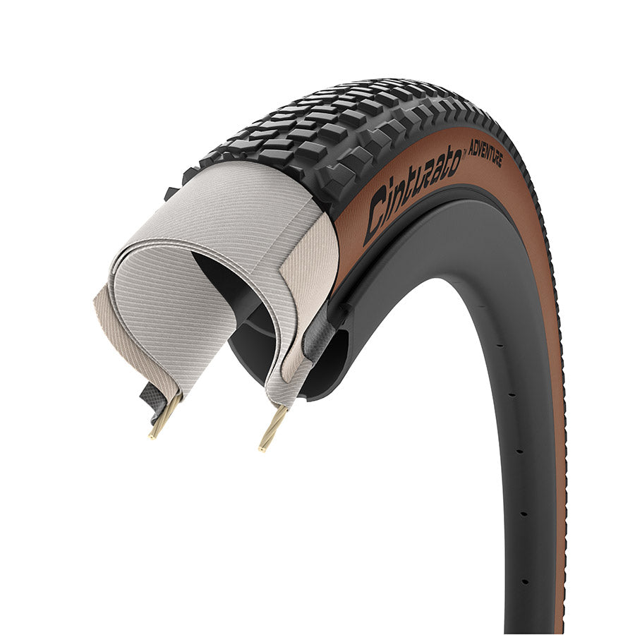 Pirelli, Cinturato Adventure, Gravel Tire, 700x40C, Tanwall