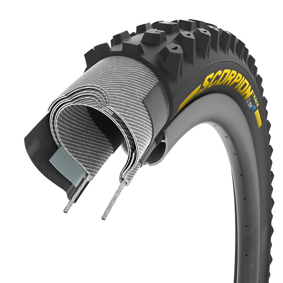 Pirelli, Scorpion Race DH S, Mountain Tire, 29''x2.50, Folding, Tubeless Ready, SmartEVO DH, DualWALL, 60TPI, Black