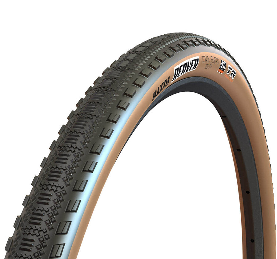 Maxxis, Reaver, Gravel Tire, 700x45C, Folding, Tubeless Ready, HYPR-X, EXO, 120TPI, Black