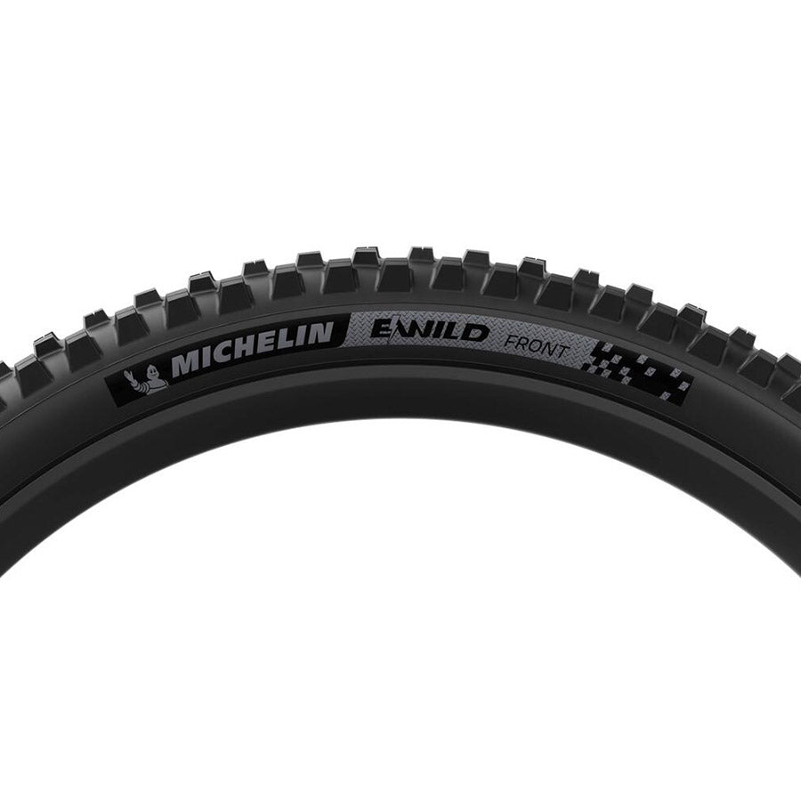 Michelin, E-WILD RACING LINE Front, Mountain Tire, 29''x2.40, Folding, Tubeless Ready, MAGI-X, Black