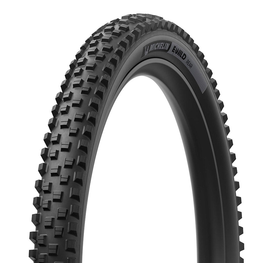 Michelin, E-WILD RACING LINE Rear, Mountain Tire, 29''x2.60, Folding, Tubeless Ready, MAGI-X, Black