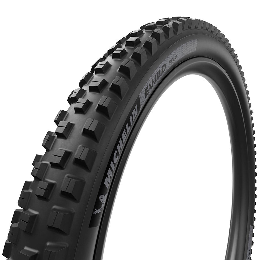 Michelin, E-WILD RACING LINE Rear, Mountain Tire, 29''x2.60, Folding, Tubeless Ready, MAGI-X, Black