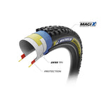 Michelin, WILD ENDURO REAR RACING LINE DK, Mountain Tire, 29''x2.40, Folding, Tubeless Ready, MAGI-X, Black