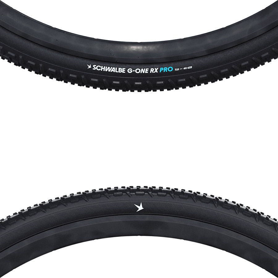 Schwalbe, G-One RX Pro, Gravel Tire, 28x1.50, Folding, Tubeless Ready, Addix Race, Pro, 67TPI, Transparent Sidewall