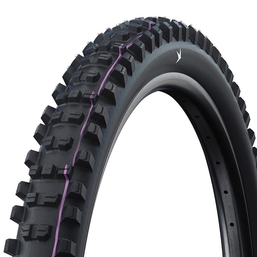 Schwalbe, Shredda Front, Mountain Tire, 29''x2.50, Folding, Tubeless Ready, Addix Ultra Soft, Gravity Pro - Radial, 67TPI, Black