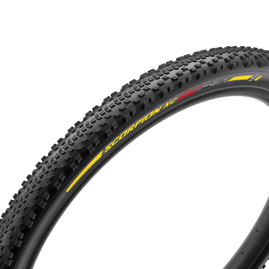 Pirelli, Scorpion Race XC RC, Mountain Tire, 29x2.4, Folding, Tubeless Ready, Race XC Compound, Lite, 120TPI, Black
