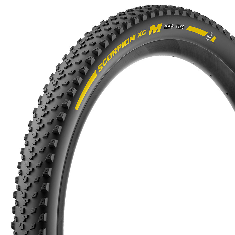 Pirelli, Scorpion Race XC M, Mountain Tire, 29x2.4, Folding, Tubeless Ready, Race XC Compound, Lite, 120TPI, Black