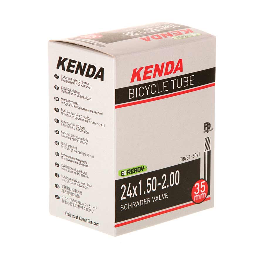 Kenda, Schrader, Tube, Schrader, Length: 35mm, 12'', 1-1/2 x 2-1/4