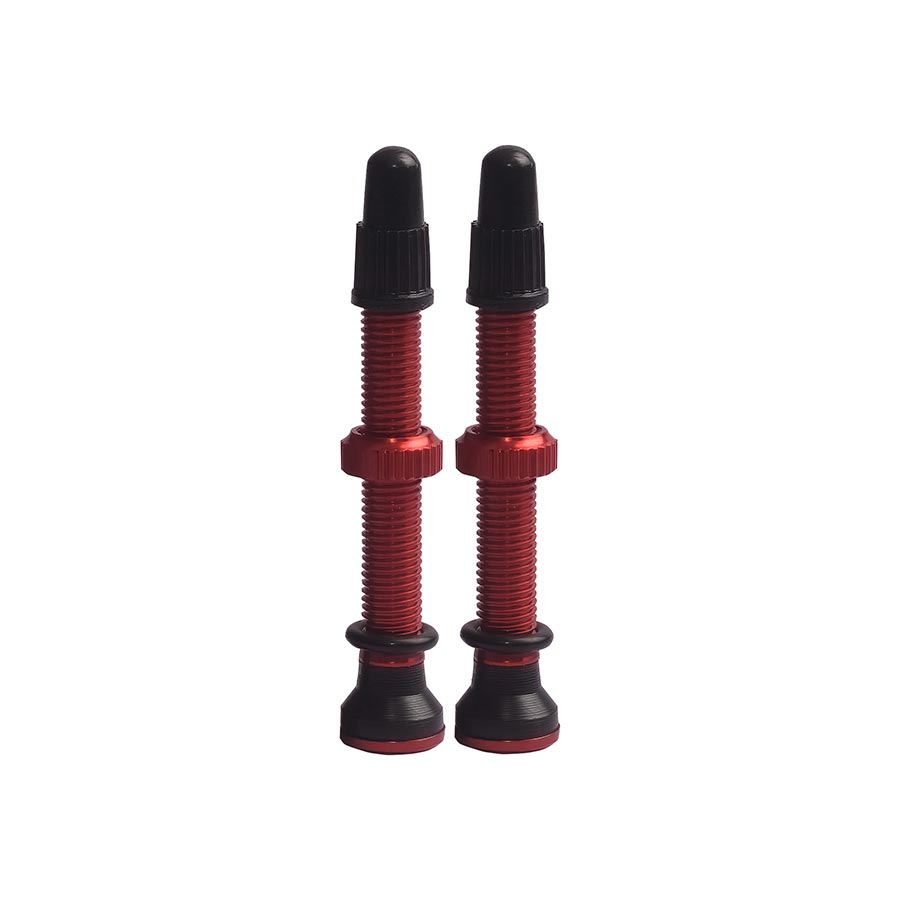 EVO, Tubeless Valves, Tubeless Valve, Presta, 44mm, Orange, Pair