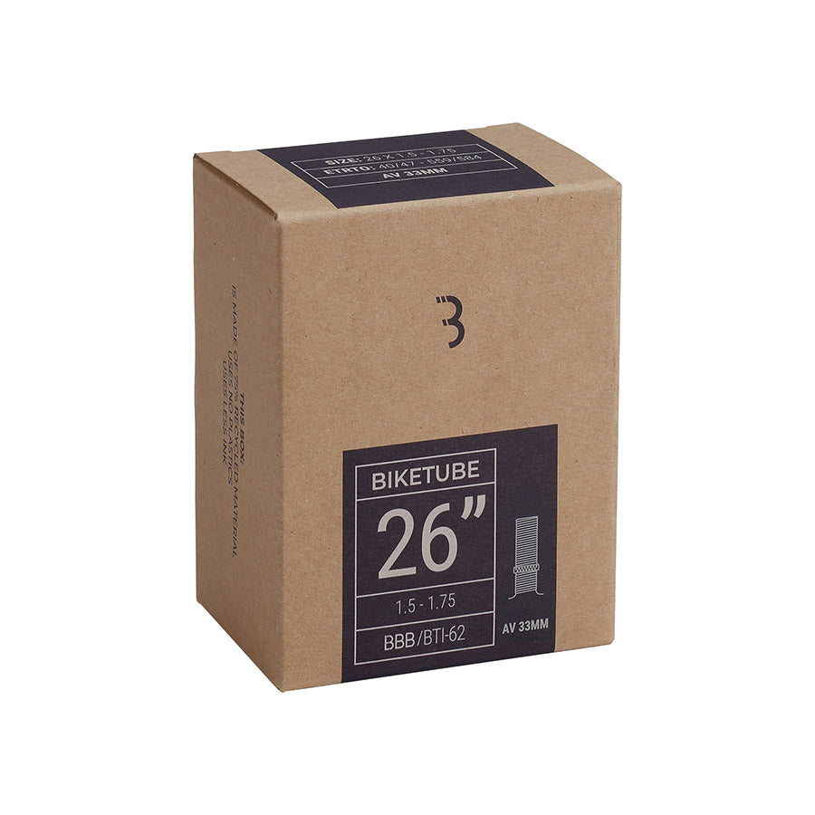 BBB Cycling, Tube, Schrader, Length: 33mm, 20'', 1.75-2.35