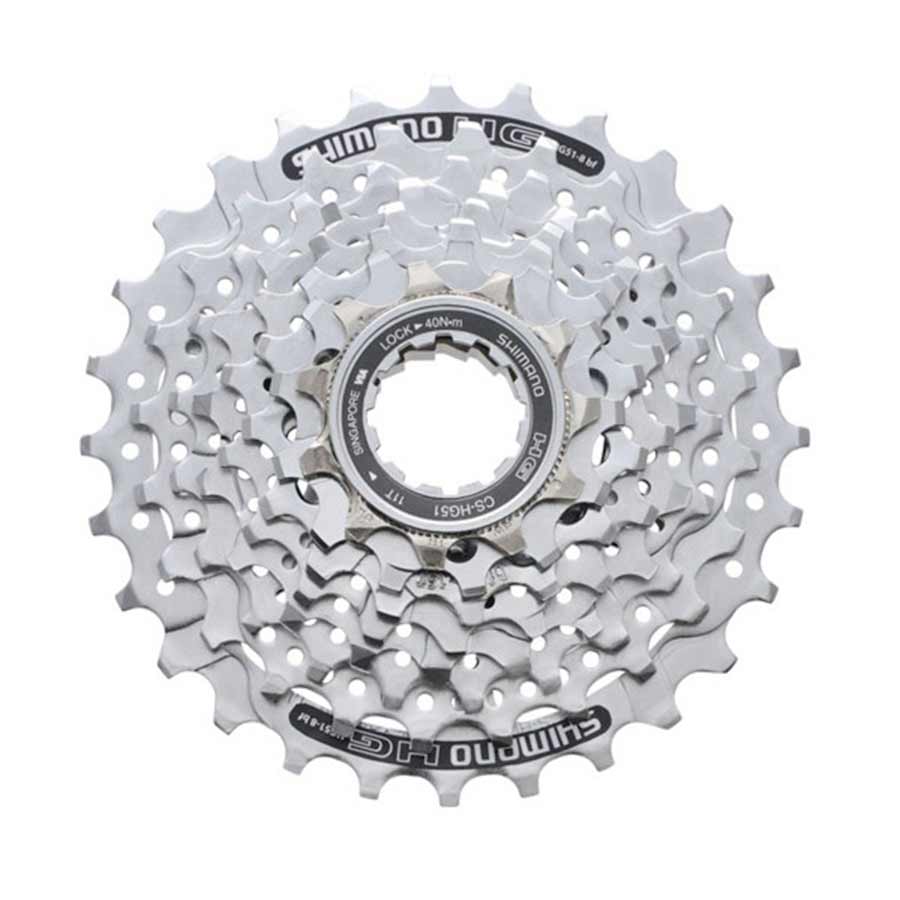 Shimano, CS-HG51, 8sp. cassette, 11-30T, 11-13-15-17-20-23-26-30