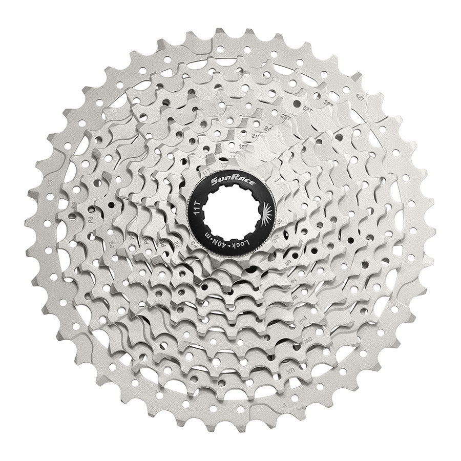 Sun Race, CSMS3, Cassette, 10 sp. 11-42T, For Shimano/SRAM, Metallic Silver