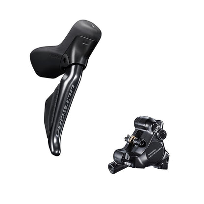 Shimano, Ultegra Di2 ST-R8170 / BR-R8170, Road Hydraulic Disc Brake, Rear, Flat mount, 140 or 160mm (not included), Black, IR8170DRRDSC170A