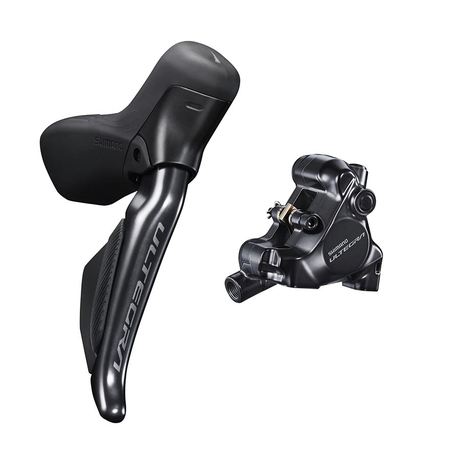 Shimano, Ultegra Di2 ST-R8170 / BR-R8170, Road Hydraulic Disc Brake, Rear, Flat mount, 140 or 160mm (not included), Black, IR8170DRRDSC170A