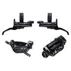 Shimano, XT BL-M8200 / BR-M8220 Kit, MTB Hydraulic Disc Brake, Front and Rear, Flat mount, Disc: Not included, Black, IBRM8220UPGKIT1
