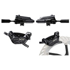 Shimano, XT BL-M8200 / BR-M8220 Kit, MTB Hydraulic Disc Brake, Front and Rear, Flat mount, Disc: Not included, Black, IBRM8220UPGKIT1
