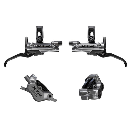 Shimano, XTR BL-M9220 / BR-M9220 Kit, MTB Hydraulic Disc Brake, Front and Rear, Post mount, Disc: Not included, Black, IBRM9220UPGKIT1