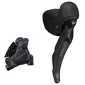 Shimano, GRX ST-RX610/BL-RX610/BR-RX410, Road Hydraulic Disc Brake, Front, Flat mount, 160mm (not included), Black, IRX6103DLF6SC100A