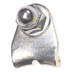 Jagwire, Straddle cable hanger, Galvanized, Silver, Bag of 10