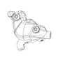 SRAM, Red ETAP AXS Disc Caliper, Flat Mount 2 Piece, 11.5018.050.000