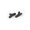 Eclat, Force Regular, Linear Pull Pads, Non-cartridge, Rubber, Pair, Clear/Black