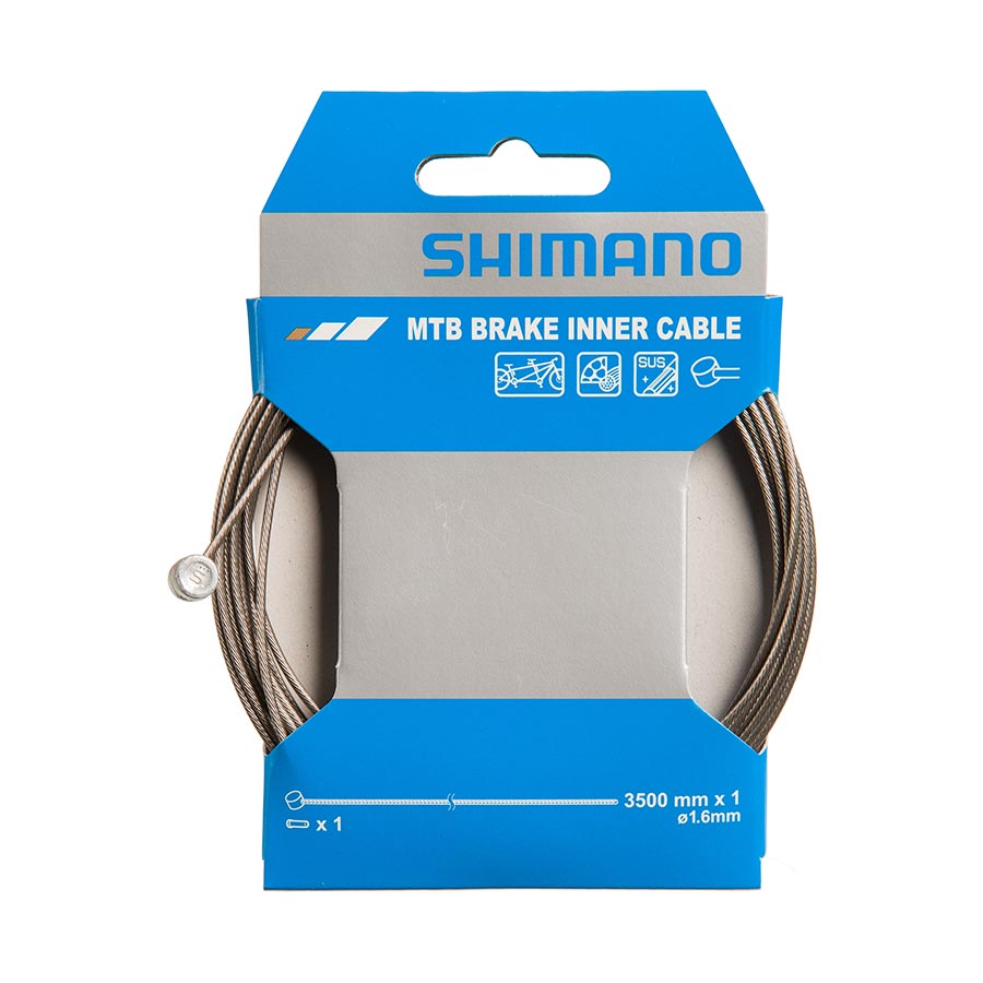 Shimano, Brake Cable, Stainless, MTB Tandem, 1.6 x 3500mm, Unit