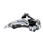 Shimano, Tourney FD-TY600, Front Derailleur, 3x6/7/8, Swing: Top, Cable Pull: Dual, Low 31.8/34.9mm, 42T Max