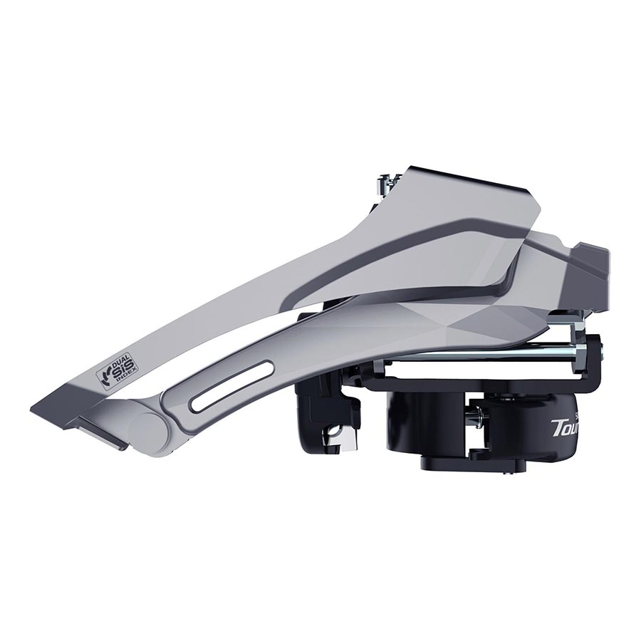 Shimano, Tourney FD-TY600, Front Derailleur, 3x6/7/8, Swing: Top, Cable Pull: Dual, Low 31.8/34.9mm, 42T Max