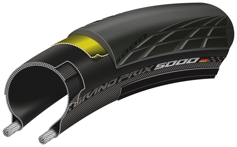 GRAND PRIX 5000 700 X 28 NOIR BLKCHILI