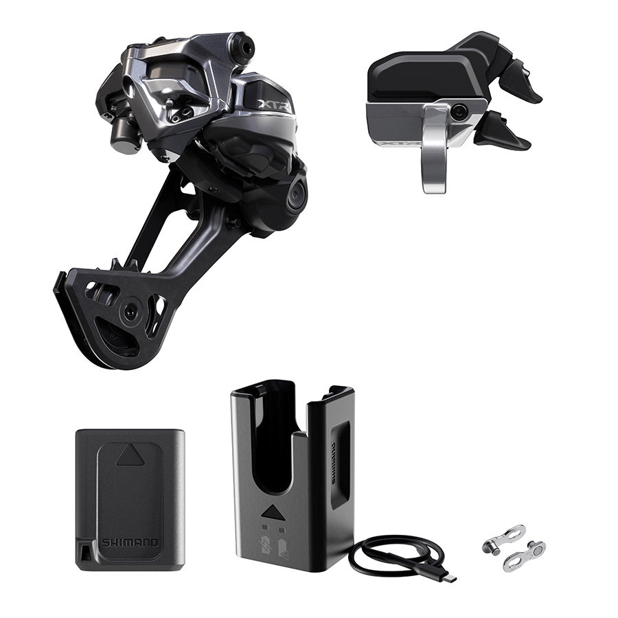 Shimano, XTR Di2 RD-M9250 Kit, Rear Derailleur, Speed: 12, Cage: SGS, Black, clamp band, IGPM9250UPG02