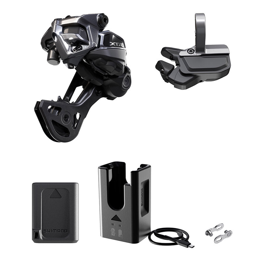 Shimano, XTR Di2 RD-M9250 Kit, Rear Derailleur, Speed: 12, Cage: SGS, Black, clamp band, IGPM9250UPG02