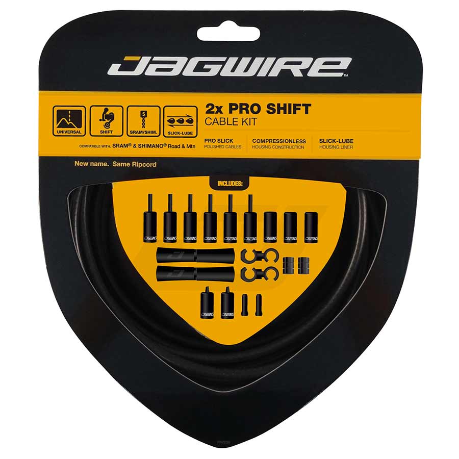 Jagwire, Pro Shift, Complete shift cable & housing kit, Black