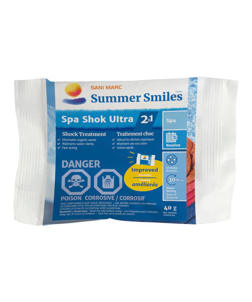 Spa Shok ultra 2 en 1 boite de 12 sachets (12x40g)