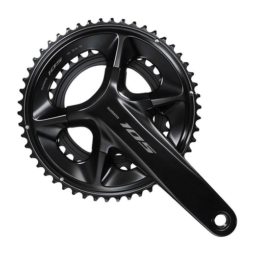 Shimano, 105 FC-R7100, Crankset, Speed: 12, Hollowtech II, 160mm, 52/36T, Black, Road Disc, IFCR7100MX26