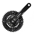 Shimano, FC-TY501, Crankset, 6/7/8 sp., 170mm, 24/34/42T, Riveted, Square, 47.5mm, Black