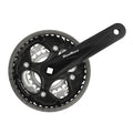 Sun Race, FCM500, Crankset, 6/7/8 sp.,Square-tapered, 24/34/42T, 175mm, Black