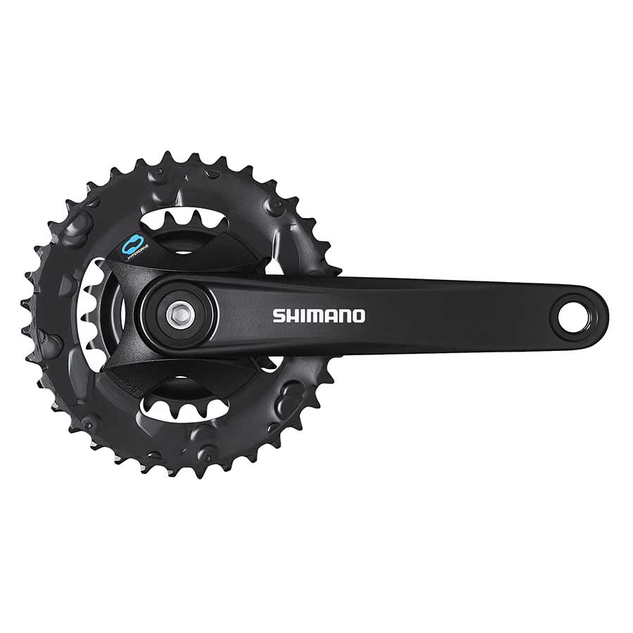 Shimano, FC-M315-2, Crankset, Speed: 7/8, BCD: Rivets, 22/36, Square, 170mm, Black, MTB
