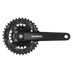 Shimano, FC-M315-2, Crankset, Speed: 7/8, BCD: Rivets, 22/36, Square, 170mm, Black, MTB