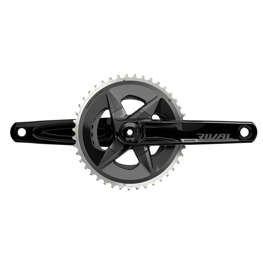 SRAM, Rival D1 Wide 2x, Crankset, Speed: 12, Spindle: 28.99mm, BCD: 94, 43/30, DUB, 175mm, Black, Road Disc