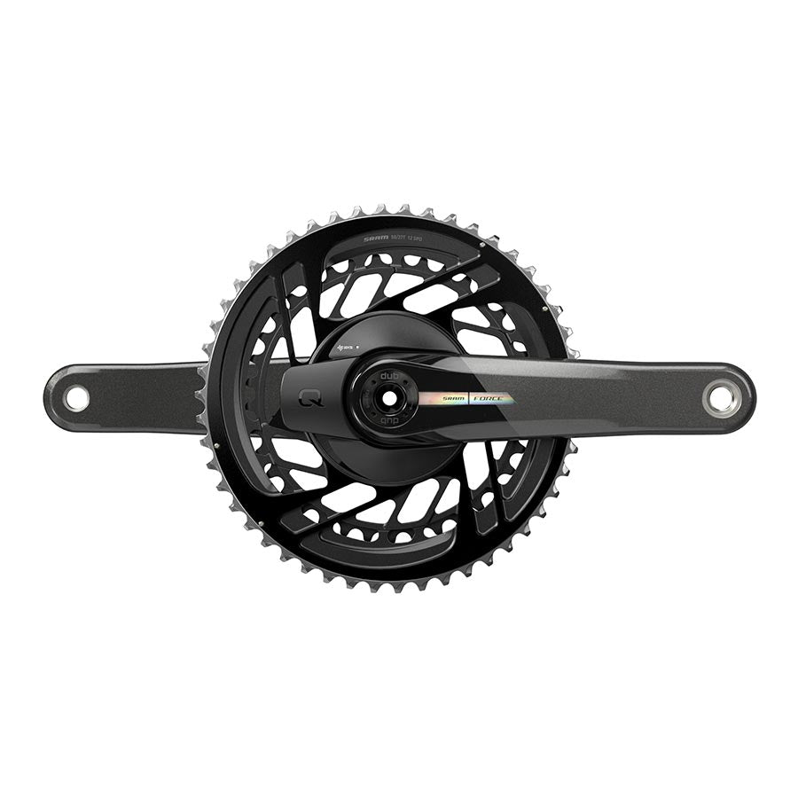 SRAM, Force D2 2x, Power Meter Crankset, Speed: 12, Spindle: 28.99mm, BCD: Direct Mount, 48/35, DUB, 172.5mm, Black, Road Disc