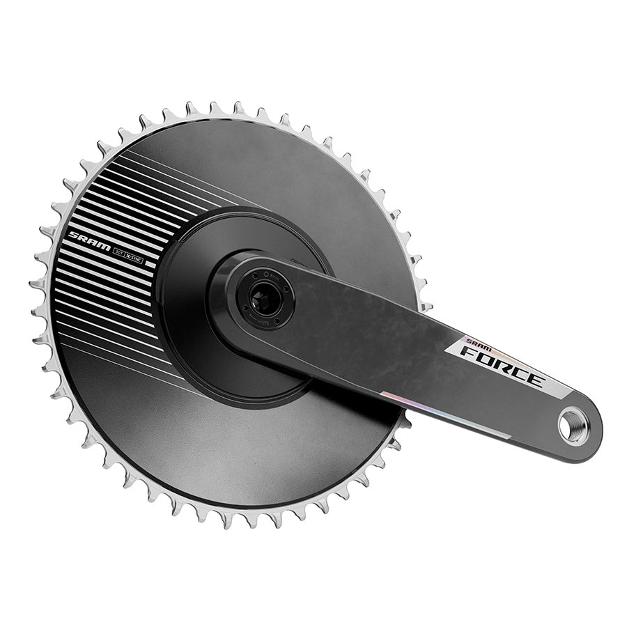 SRAM, Force 1x Aero E1, Crankset, Speed: 12/13, Spindle: 28.99mm, BCD: Direct Mount SRAM 8 Bolt, 50, DUB, 160mm, Black, Road