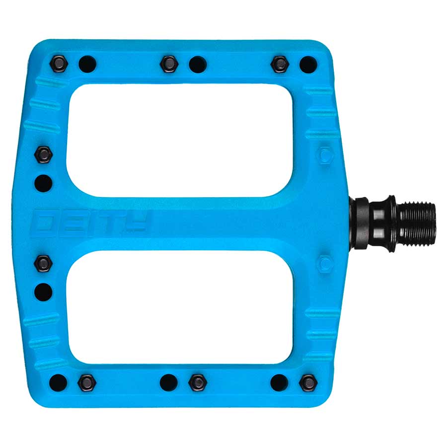 Deity, Deftrap, Platform Pedals, Body: Nylon, Spindle: Cr-Mo, Black, Pair