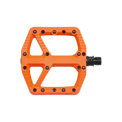 SDG Components, Comp, Platform Pedals, Body: Composite, Spindle: Cr-Mo, 9/16'', Red, Pair