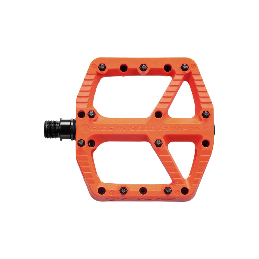 SDG Components, Comp, Platform Pedals, Body: Composite, Spindle: Cr-Mo, 9/16'', Red, Pair